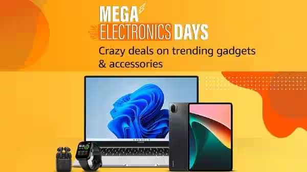 Amazon Mega Electronics Days: Get laptops, tablets, smartwatches and more at up to 80% off